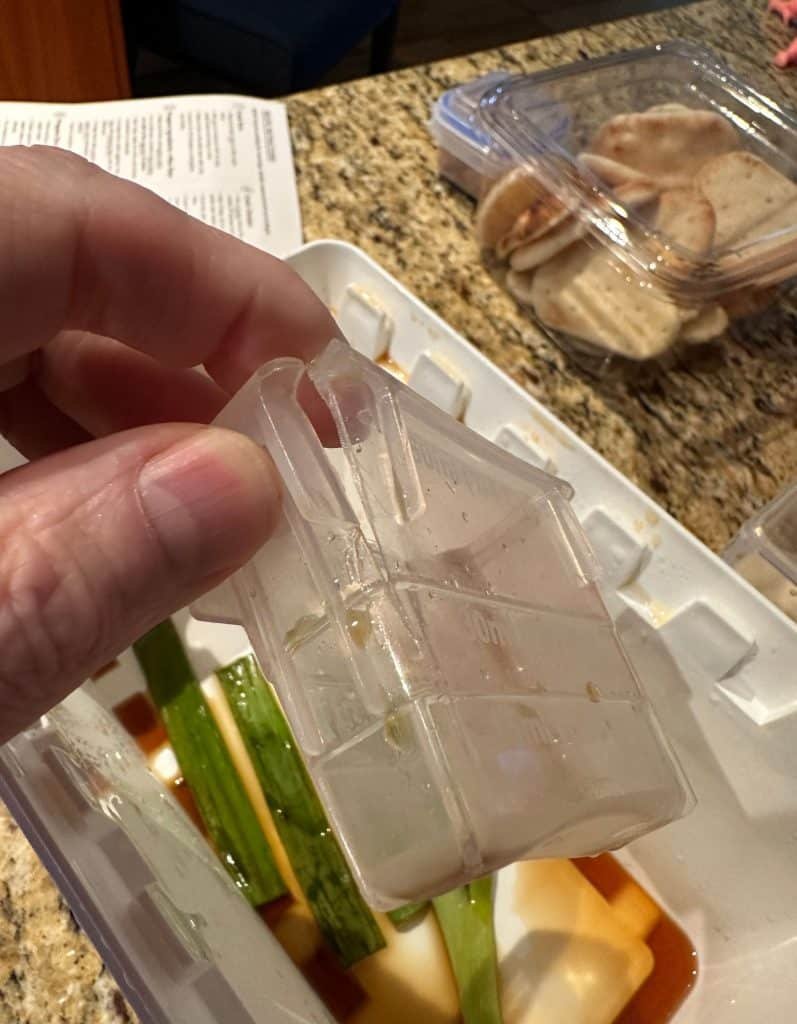 cracked container in zero waste kit